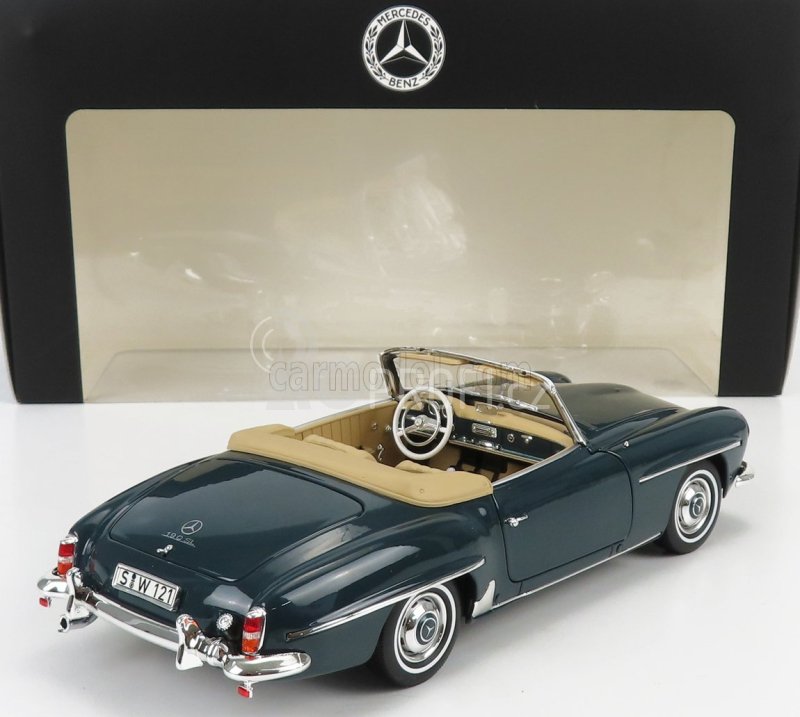 Norev Mercedes benz Sl-class 190sl (w121) Spider 1955 1:18 Modrá Šedá