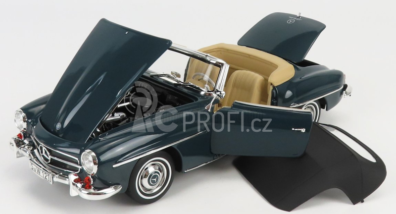 Norev Mercedes benz Sl-class 190sl (w121) Spider 1955 1:18 Modrá Šedá