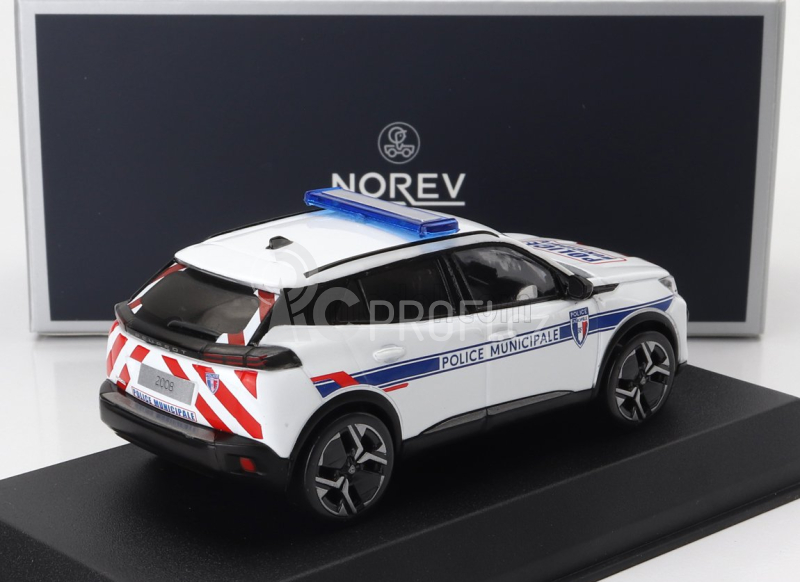 Norev Peugeot 2008 Police Municipale 2024 1:43 Bílá