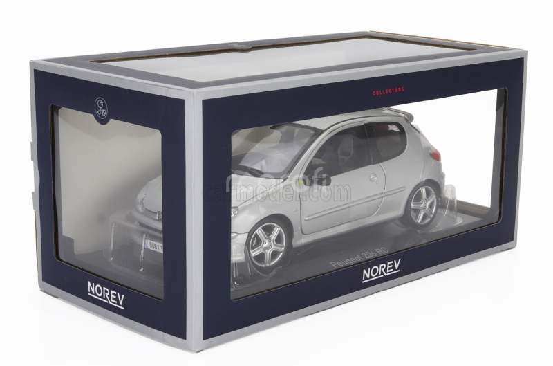 Norev Peugeot 206 Rc 2003 1:18 Hliníkové Stříbro