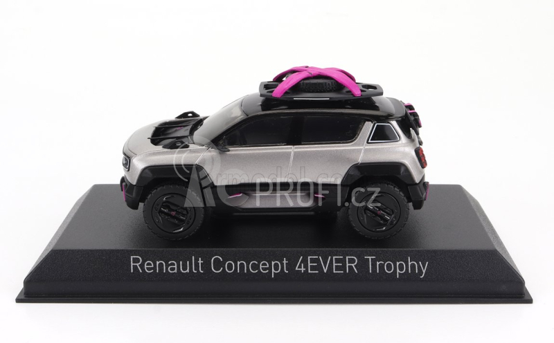 Norev Renault Concept 4ever Trophy E-tech 100% Electric 2022 1:43 Stříbrná Černá