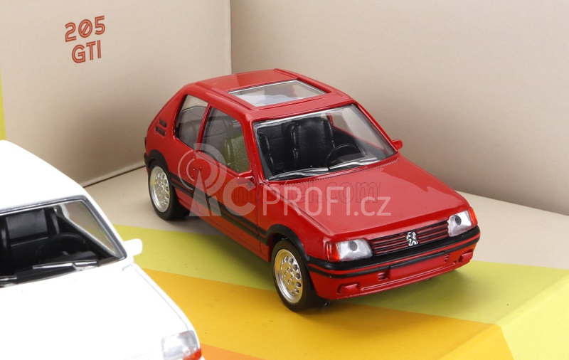 Norev Renault Set 3x Jet-car Clio Williams 1993 - R5 Supercinque Gt Turbo 1988 - Peugot 205 Gti 1.6 1984 1:43 Různé