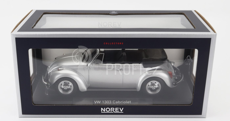 Norev Volkswagen Beetle 1303 Cabriolet 1973 1:18 Silver