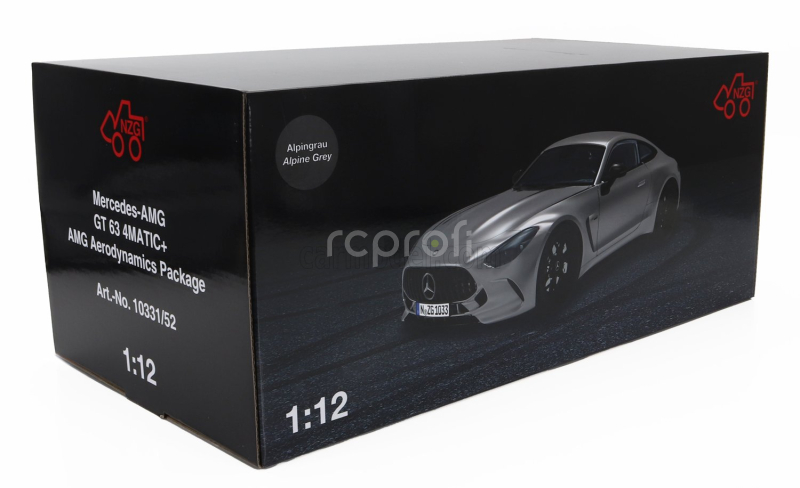 Nzg Mercedes benz Amg Gt63 V8 Biturbo (c192) 4-matic 2024 1:12 Alpin Grey