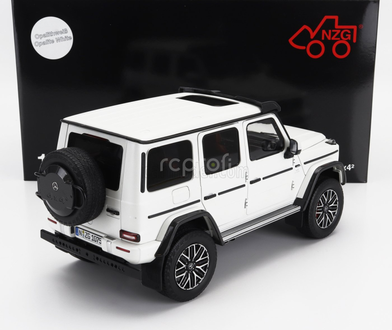 Nzg Mercedes benz G-class G63 4x4 Amg 2023 1:18 Opalith White