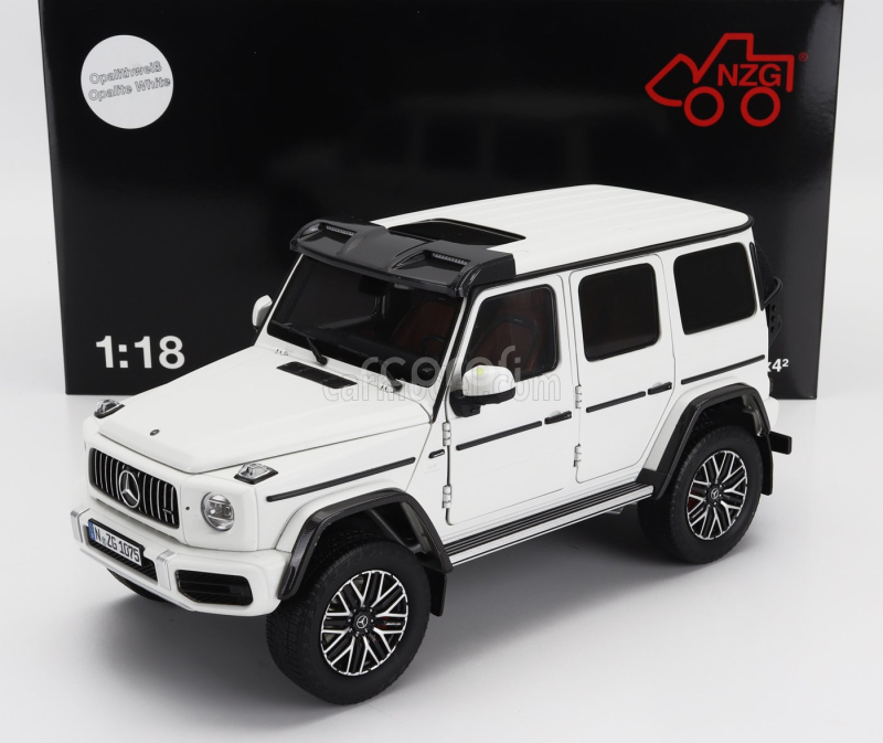 Nzg Mercedes benz G-class G63 4x4 Amg 2023 1:18 Opalith White