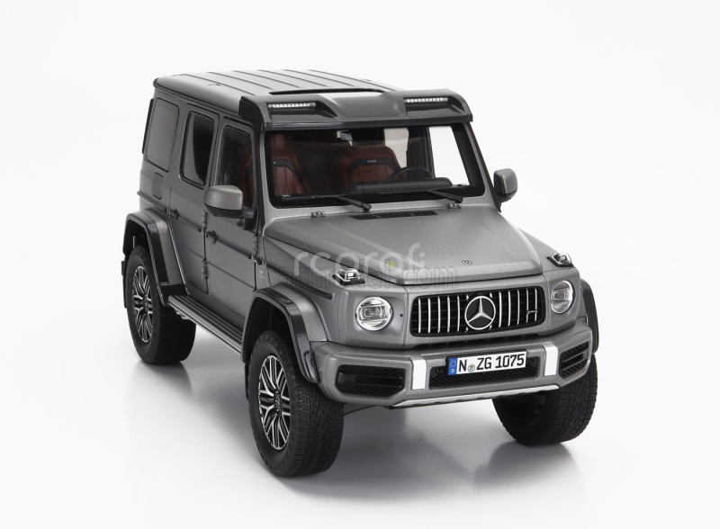 Nzg Mercedes benz G-class G63 4x4 Amg 2023 1:18 Platinová Magno Šedá