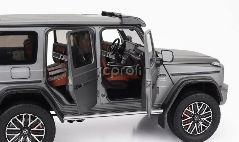 Nzg Mercedes benz G-class G63 4x4 Amg 2023 1:18 Platinová Magno Šedá