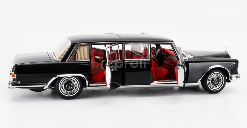 Nzg Mercedes benz S-class 600 Lwb Pullman (w100) 1969 1:18 Black