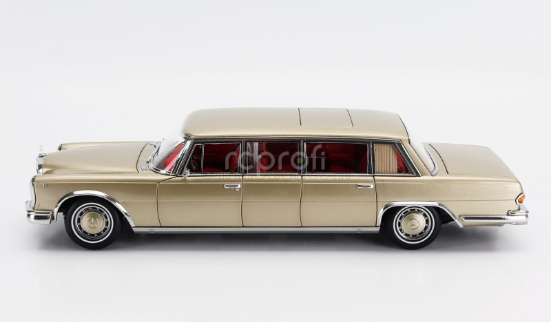 Nzg Mercedes benz S-class 600 Lwb Pullman (w100) 1969 1:18 Champagne