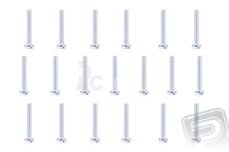 Ocelový šroub s válcovou hlavou M3x20mm, 500 ks