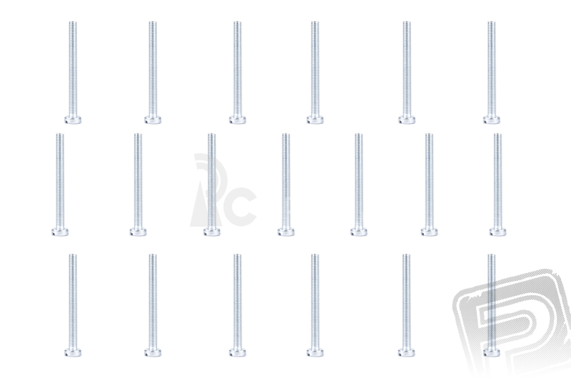 Ocelový šroub s válcovou hlavou M3x30mm, 20ks