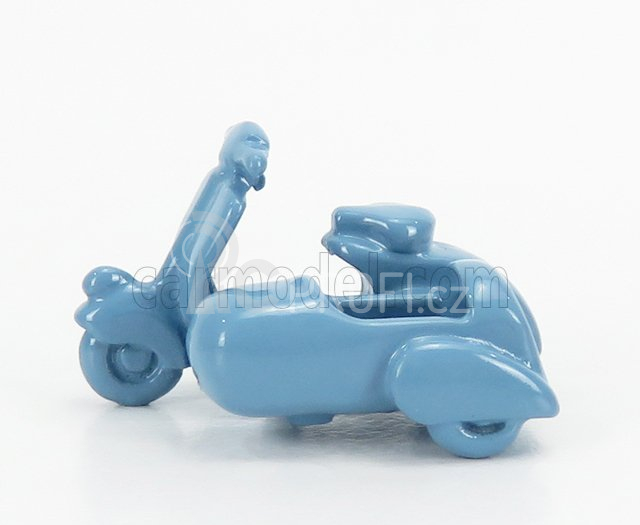 Officina-942 Piaggio Set 2x Vespa 98 + Vespa 98 Sidecar 1946 1:76 Zelená Světle Modrá