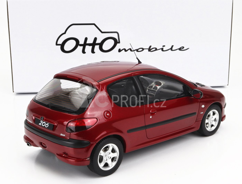 Otto-mobile Peugeot 206 S16 1999 1:18 Red