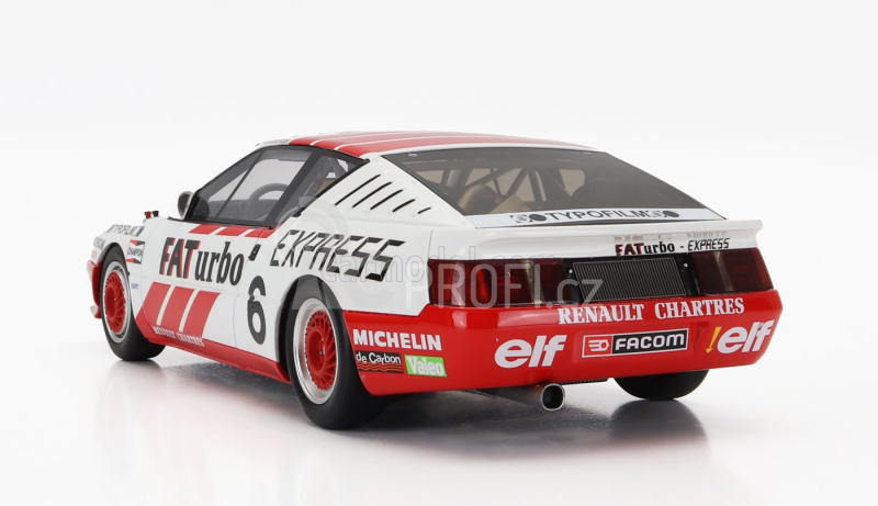 Otto-mobile Renault Gta Alpine N 6 Europa Cup 1987 J.gouhier 1:18 Bílá Červená