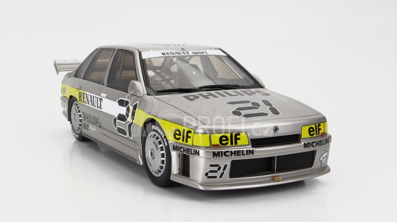 Otto-mobile Renault R21 2.l Turbo N 21 Superproduction Season 1988 J.l.bousquet 1:18 Stříbrná Žlutá