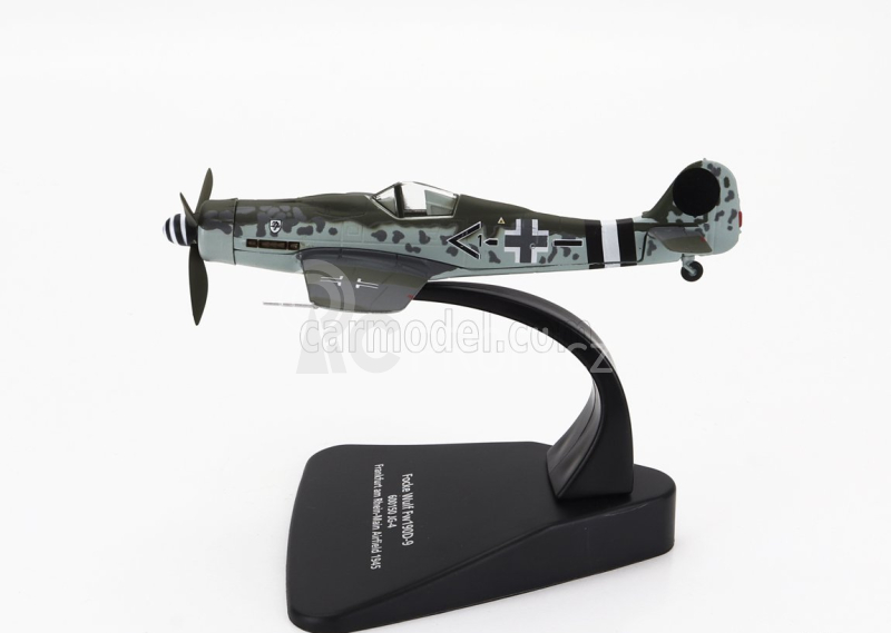 Oxford-models Focke wulf Fw 190 D-9 Jg-4 Frankfurt Military Airplane 1945 1:72 Vojenská Zelená