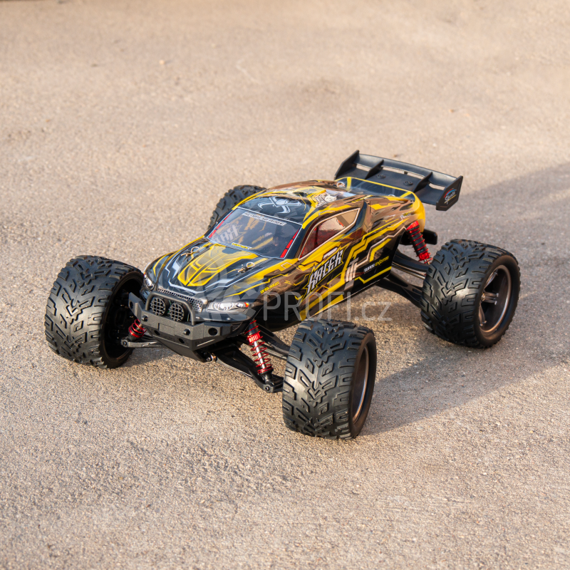 RC auto X9116 Challenger truggy, žlutá + náhradní baterie