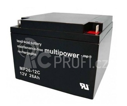 Pb akumulátor MULTIPOWER 12V/26,0Ah