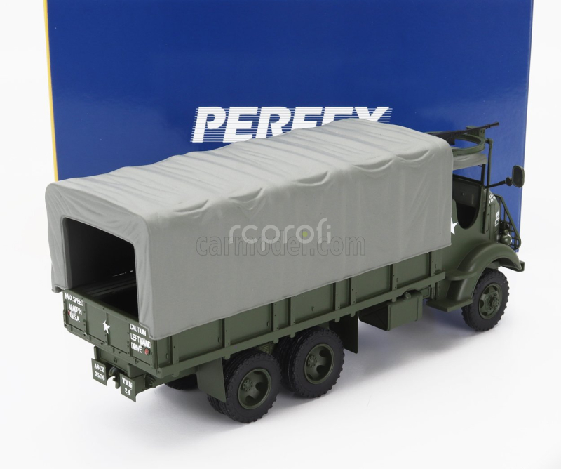 Perfex GMC 353 Afkwx Truck Bache Military Telonato 3-assi (the Red Bull) 1944 1:43 Vojenská Zelená