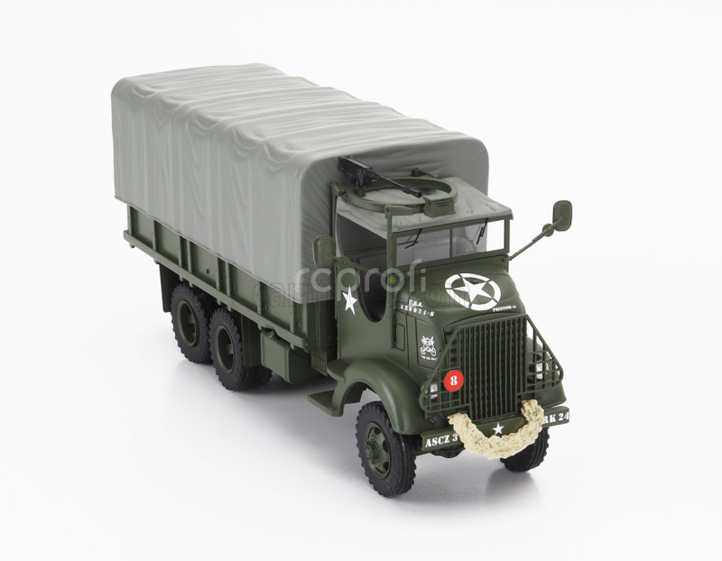 Perfex GMC 353 Afkwx Truck Bache Military Telonato 3-assi (the Red Bull) 1944 1:43 Vojenská Zelená