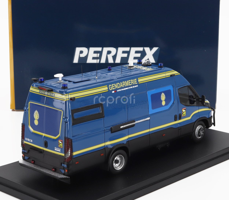 Perfex Iveco fiat Daily Van Long Gendarmerie Pc Police 2024 1:43 Modrá Žlutá