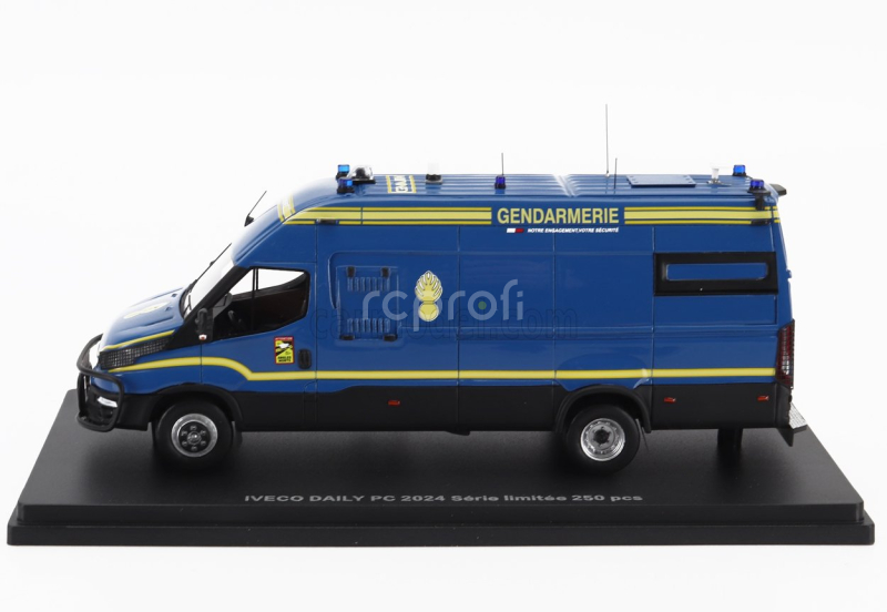 Perfex Iveco fiat Daily Van Long Gendarmerie Pc Police 2024 1:43 Modrá Žlutá