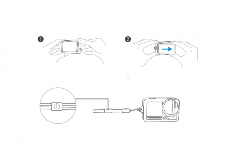 PGYTECH OSMO ACTION 3 Silikonový obal s popruh (P-32C-030)