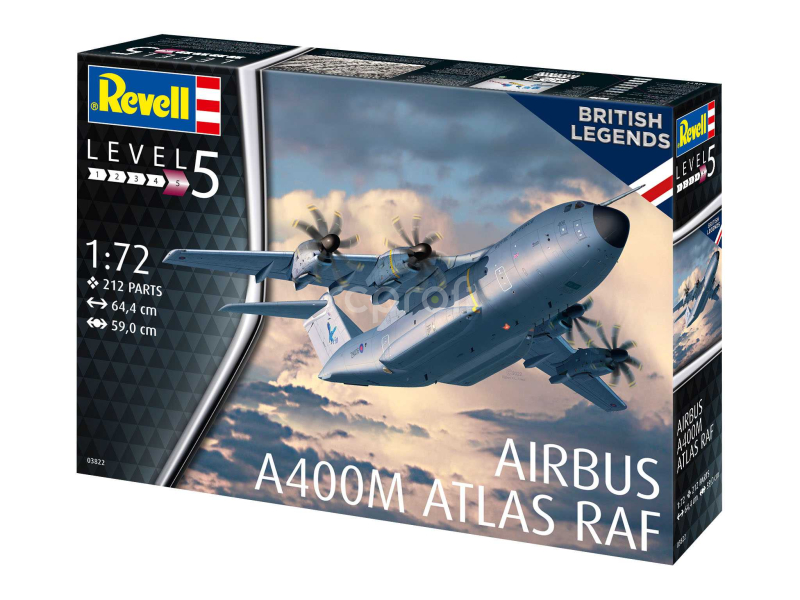 Plastic ModelKit letadlo 03822 - Airbus A400M Atlas „RAF“ (1:72)