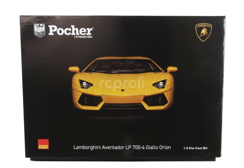 Pocher Lamborghini Aventador Lp700-4 2011 1:8 Žlutá