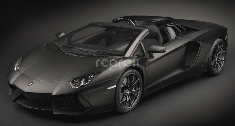 Pocher Lamborghini Aventador Lp700-4 Roadster 2013 1:8 Nero Nemesis - Matná Černá