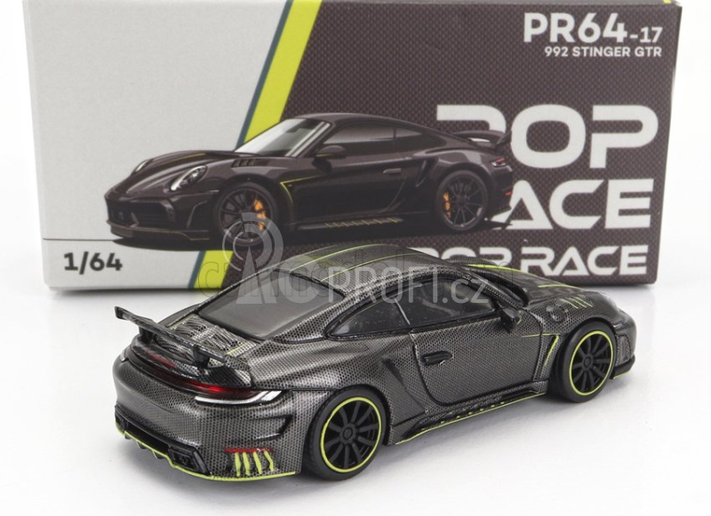 Pop-race-limited Porsche 911 992 Coupe Stinger Gtr 2022 1:64 Grey Met