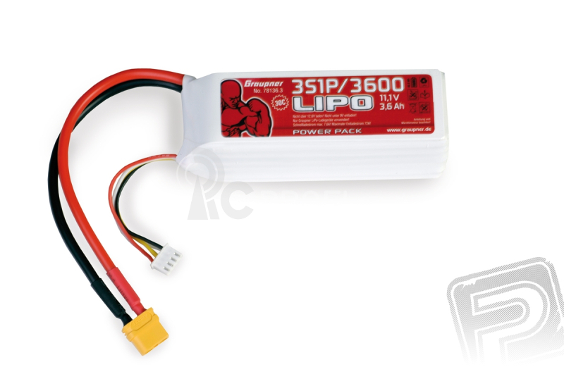 Power Pack Lipo 3 3600 11 1 V 30c Xt60a4 Rcprofi Cz