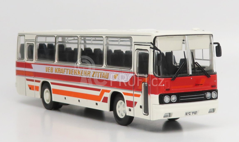 Premium classixxs Ikarus 256 Autobus Veb Kraftverkehr Zittau 1988 1:43 Bílá Červená Oranžová