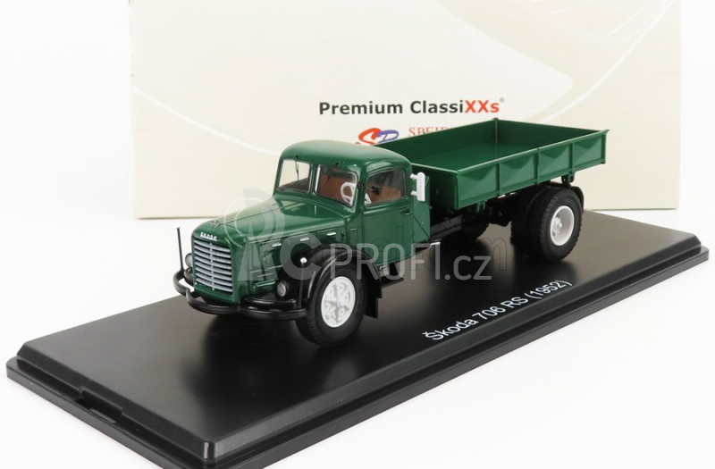 Premium classixxs Škoda 706r Truck 2-assi 1952 1:43 Zelená