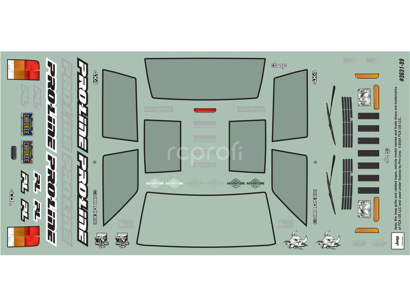 Pro-Line karosérie 1:24 2001 Jeep Cherokee čirá: SCX24