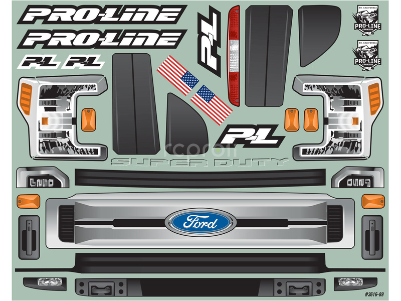 Pro-Line karosérie 1:6 2017 Ford F-250 Super Duty čirá: SCX6