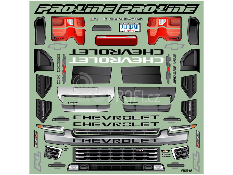 Pro-Line karosérie 1:8 Chevrolet Silverado 2500 2021 HD (Arrma Kraton 6S)