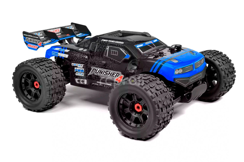 PUNISHER-4 - Monster Truck 4WD 3-4S - RTR - modrá