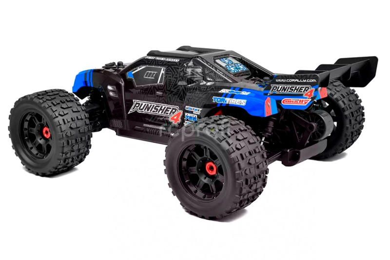 PUNISHER-4 - Monster Truck 4WD 3-4S - RTR - modrá