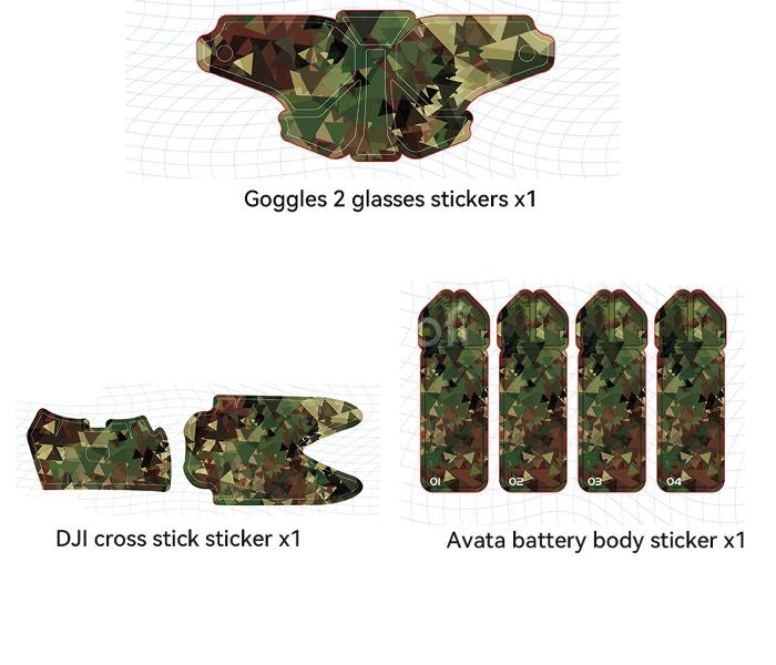 PVC Sticker Set for DJI Avata (DJI Goggles 2)