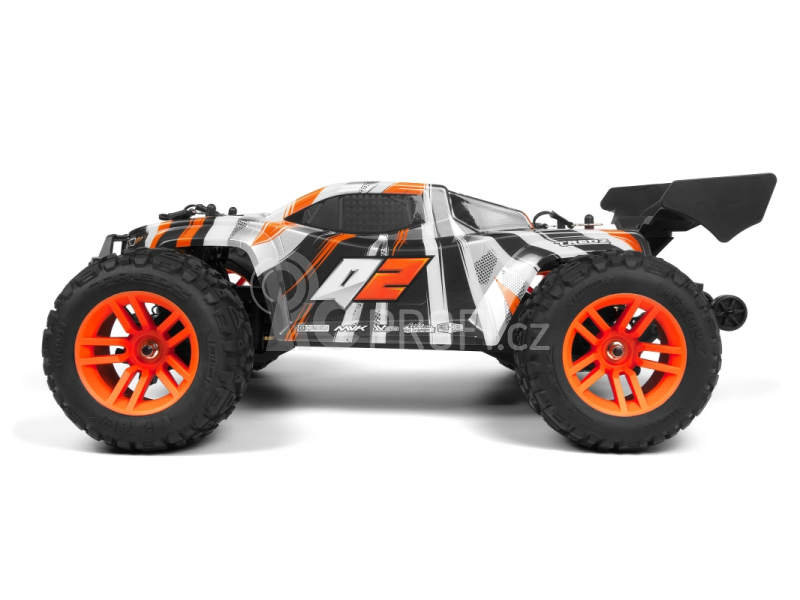 RC auto Quantum2 XT 1/10th Stadium Truck, oranžová