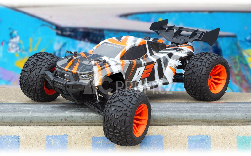 RC auto Quantum2 XT 1/10th Stadium Truck, oranžová