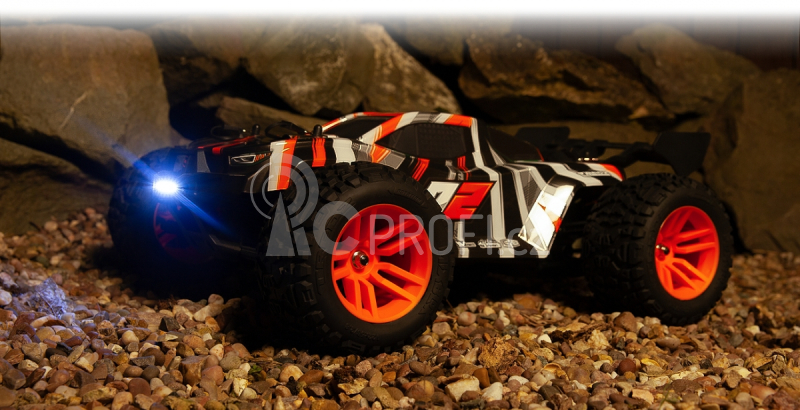 RC auto Quantum2 XT 1/10th Stadium Truck, oranžová