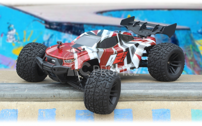 RC auto Quantum2 XT Flux 1/10th Stadium Truck, červená