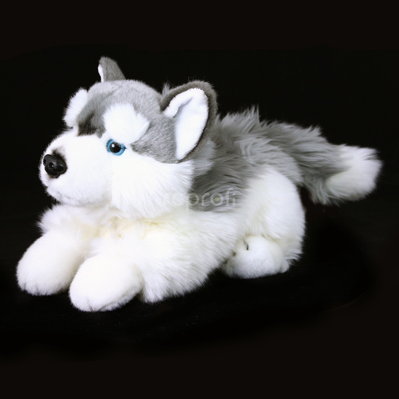 Rappa Plyšový pes husky ležící 30 cm