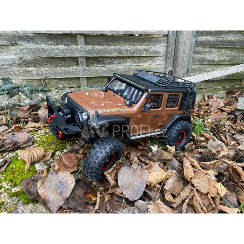 RC auto DF-4S PRO Crawler 313mm 1:10, hnědá