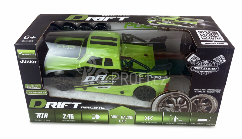 RC auto Drift Racing DRs, zelená