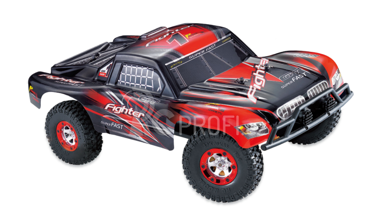 RC auto Fighter Pro Short Course Truck, červená