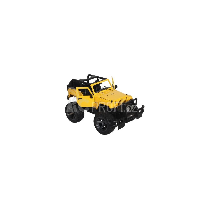 RC auto Jeep Wrangler, žlutá